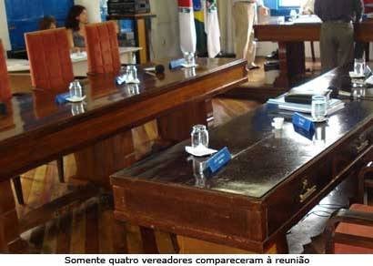 Reunião na Câmara é cancelada mais uma vez
