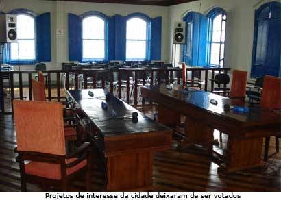 Câmara tem reunião cancelada por falta de quórum