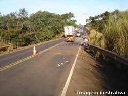 Sete pessoas ficam gravemente feridas em acidente na BR-262