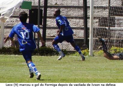 Tudo azul para o Formiga no Fausto Alvim