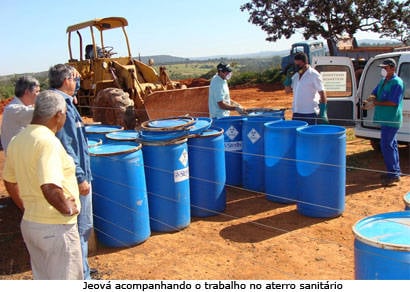 Jeová visita Aterro Sanitário de Araxá