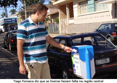Pontos mais movimentados do Centro recebem novas lixeiras