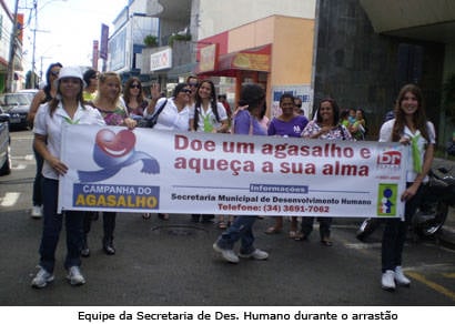 Arrastões de arrecadação são promovidos para a Campanha do Agasalho