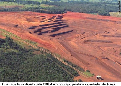 Balança comercial de exportação de Araxá despenca 55,65%