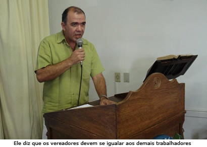 Vereador quer fim das ???férias??? de julho na Câmara