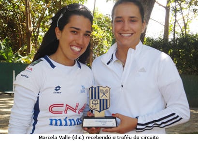 Marcela Valle fica com o vice pela categoria 18 anos no Circuito Copa Tênis