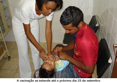 Araxá dá inicio à segunda etapa da vacinação contra a poliomielite