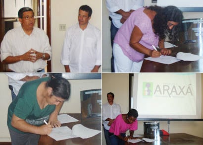 Prefeito assina convênios e apresenta nova turma do Cinturão Verde