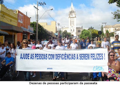 Passeata reivindica direitos para os deficientes físicos
