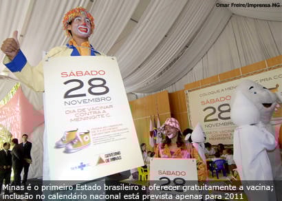 Campanha Contra a Meningite C vacina 2,6 mil crianças em Araxá