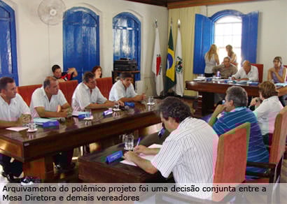Câmara arquiva projeto de permuta de áreas