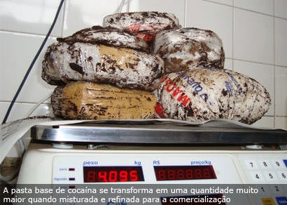 PRF apreende 14 kg de pasta base de cocaína