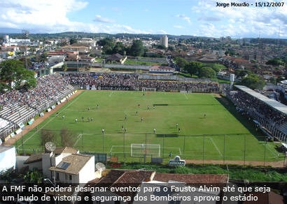 Fausto Alvim é reprovado pelos Bombeiros e não pode sediar jogos do Ganso