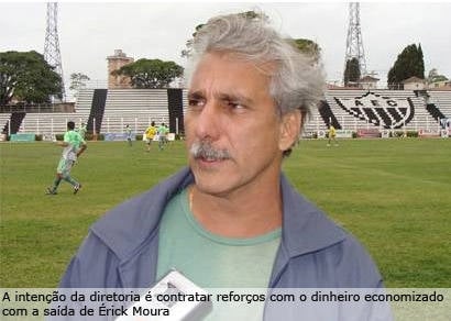 ??rick Moura é demitido pela diretoria e Dedé pode assumir até o fim do campeonato