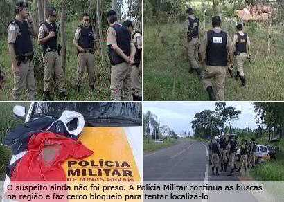 Bandido faz dois assaltos e na fuga rouba revólveres da Polícia Militar