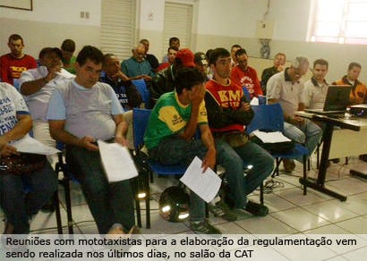 Asttran desenvolve regulamentação de mototaxistas