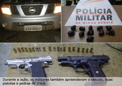 Operação da PM termina com prisão de pessoas com armas e drogas