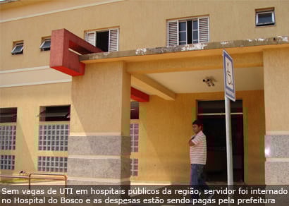 Servidor da prefeitura sofre acidente de trabalho e está na UTI