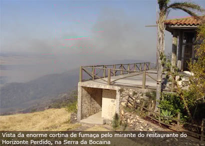 Queimada atinge o Horizonte Perdido