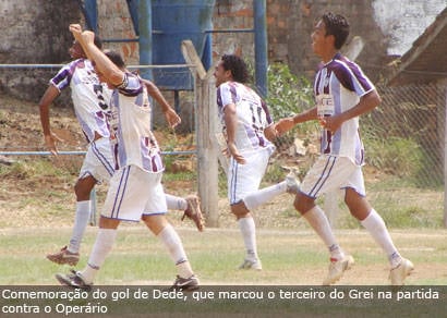 Grei goleia Operário e assume a segunda colocação