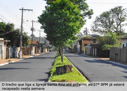 Avenida Ananias Teixeira é recapeada
