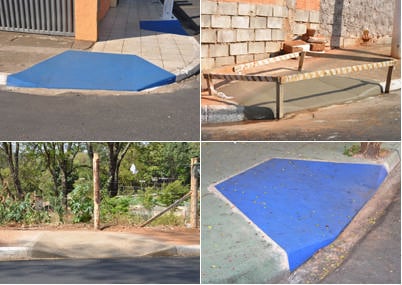 Vias recapeadas na cidade recebem rampas de acessibilidade