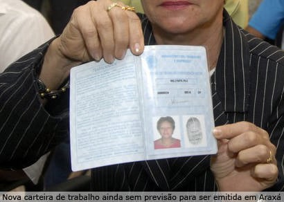 Emissão da carteira de trabalho será suspensa em Araxá
