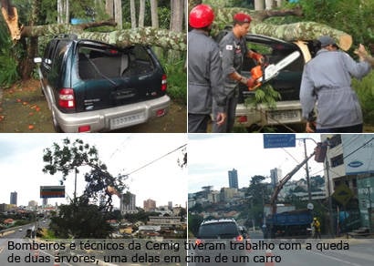 Chuva causa estragos em Araxá