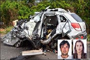 Pai, mãe e filha morrem em acidente na BR-451