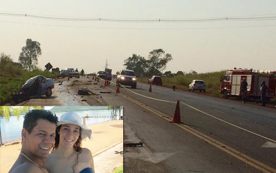 Casal de Araxá morre em acidente na BR-452
