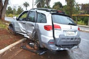Carro na contra mão provoca acidente próximo ao Barreiro