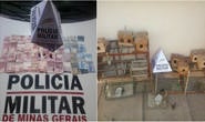 PM detém quatro envolvidos com o tráfico de drogas e apreende pássaros silvestres