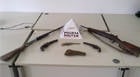 PM recolhe cinco armas de fogo