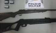 Homem é preso por porte ilegal de espingardas