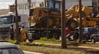 Caminhão reboque congestiona avenida da Imbiara