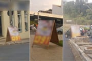 Candidatos petistas descumprem legislação local e espalham cavaletes pela cidade