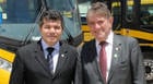 Deputados Bosco e Aracely participam de entrega de veículos escolares