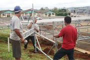 Começa montagem da estrutura da arena da ExpoAraxá