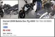 Falso anúncio de venda de moto na internet faz duas vítimas em menos de uma semana