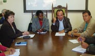 Prefeito em exercício e secretários fazem reunião de trabalho