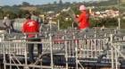 Começa a montagem das arquibancadas e camarotes da Expoaraxá 2012