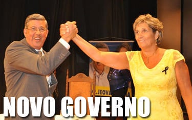 Jeová e Edna são empossados no Teatro Municipal