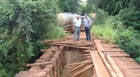 Ponte de acesso à Argenita é interditada