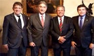 Prefeito, deputado e secretário se reúnem com o governador