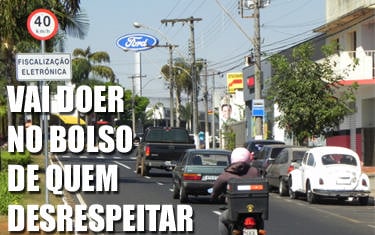 Radares começam a multar a partir do dia 19 de setembro
