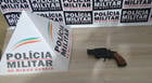 PM prende/apreende acusados de roubo em posto de combustível