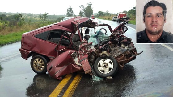 Homem de 33 anos morre em acidente na BR-262