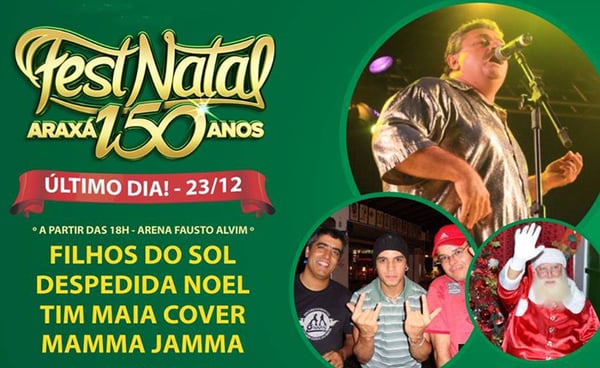 Confira as atrações do último dia do FestNatal 2015