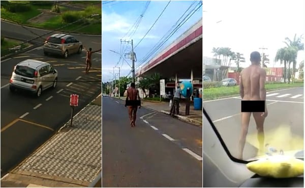 Homem é detido por andar nu na av. Imbiara