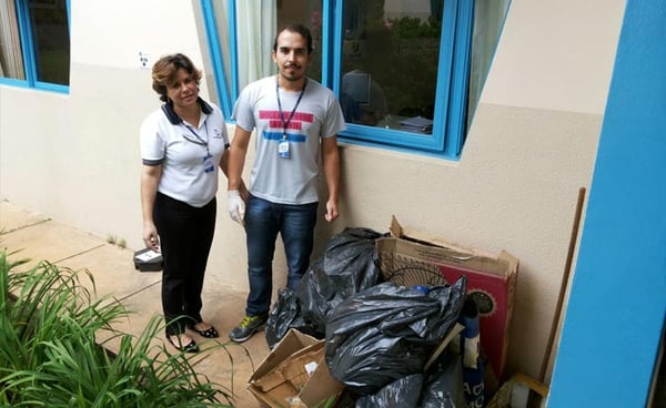 Colaboradores se mobilizam com patrulhas contra o mosquito da Dengue no Uniaraxá